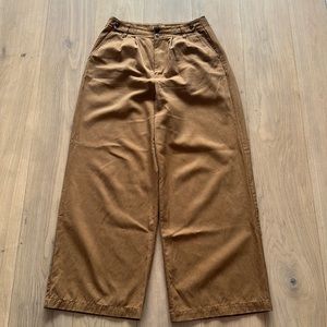 Madewell Harlow Wide-leg trousers in Acorn